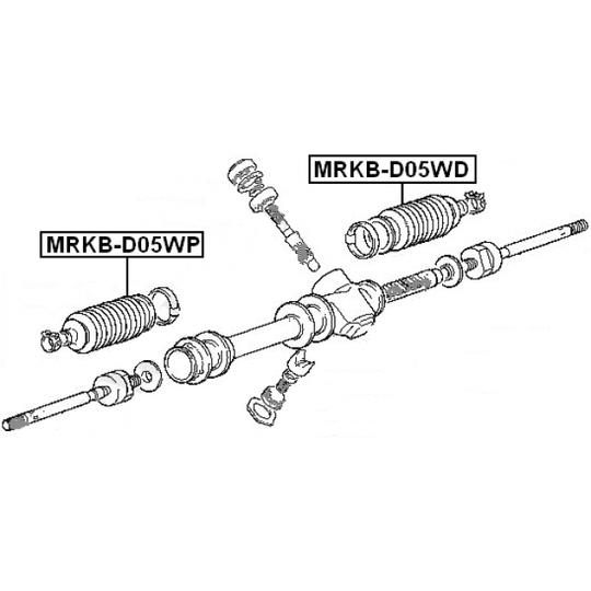 MRKB-D05WP - Bellow, steering 