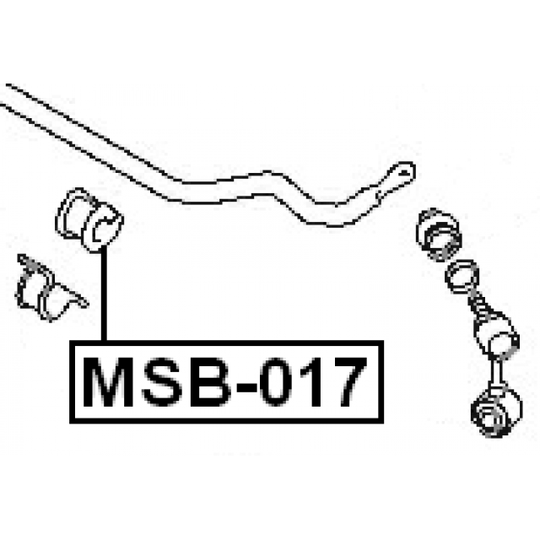 MSB-017 - Bussning, krängningshämmare 