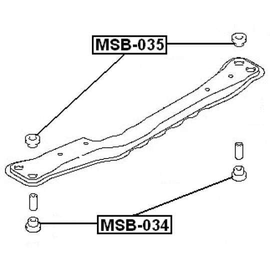 MSB-034 - Mounting, axle beam 