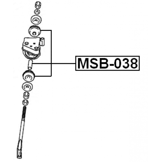 MSB-038 - Control Arm-/Trailing Arm Bush 