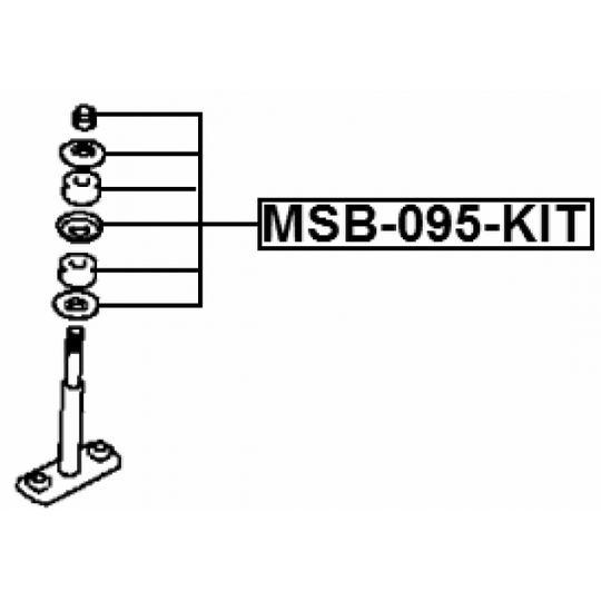 MSB-095-KIT - Tie Bar Bush 