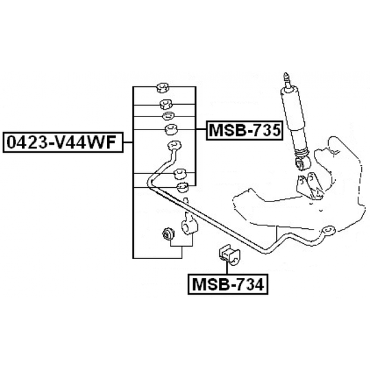 MSB-735 - Tanko, kallistuksenvaimennin 