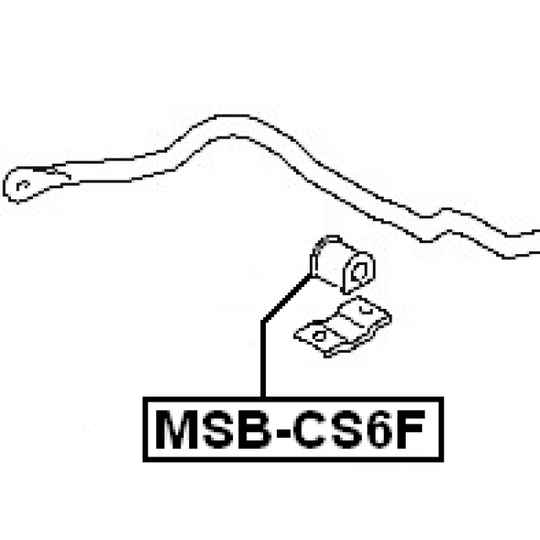 MSB-CS6F - Kinnitus, stabilisaator 