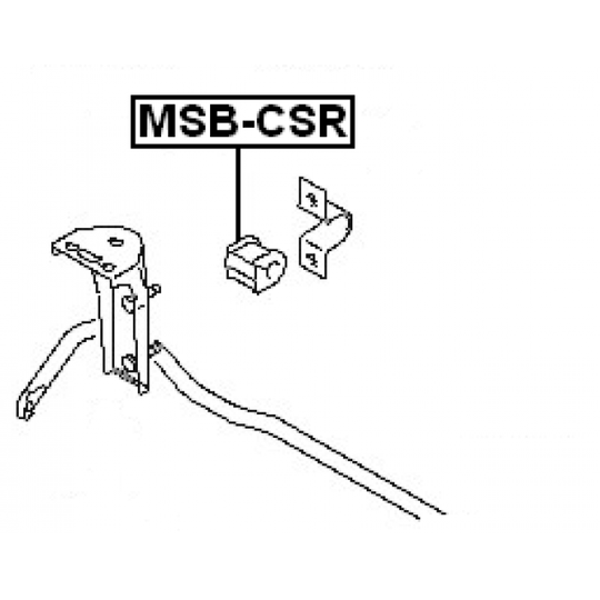 MSB-CSR - Bussning, krängningshämmare 