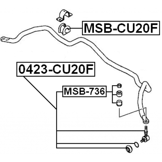 MSB-CU20F - Kinnitus, stabilisaator 