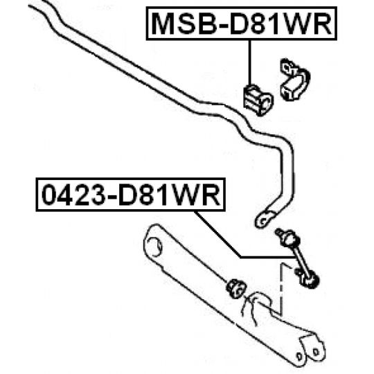 MSB-D81WR - Stabiliser Mounting 