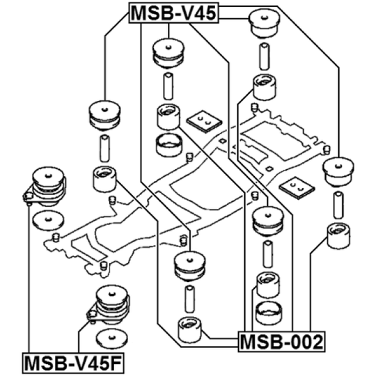 MSB-V45 - Kinnitus, sillatala 