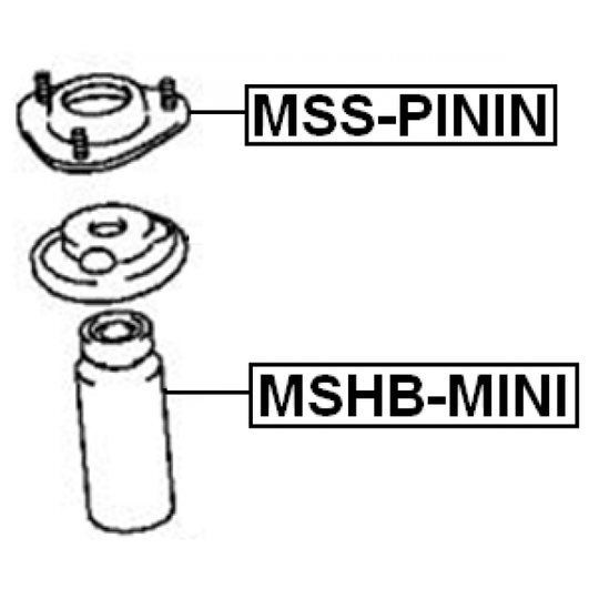 MSHB-MINI - Skyddskåpa/bälg, stötdämpare 