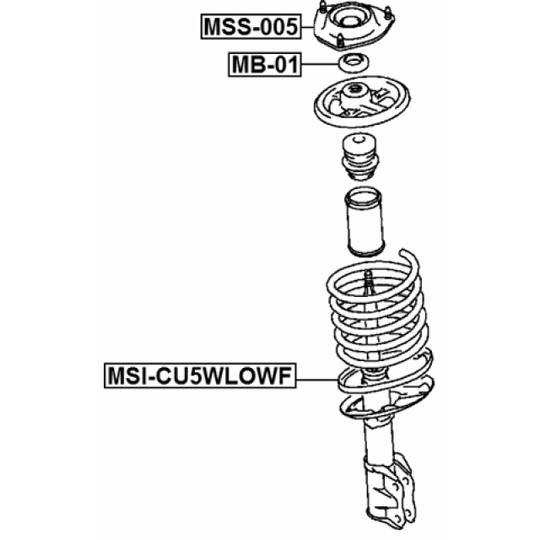 MSI-CU5WLOWF - Spring Cap 