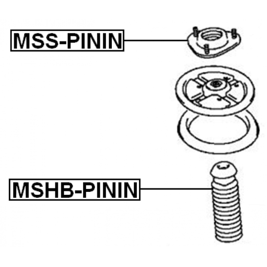 MSS-PININ - Mounting, shock absorbers 