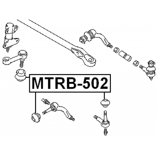 MTRB-502 - Korjaussarja, raidetangon pää 