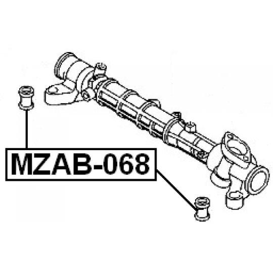 MZAB-068 - Mounting, steering gear 