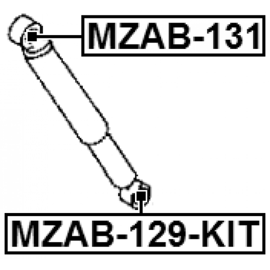 MZAB-131 - Bush, shock absorber 