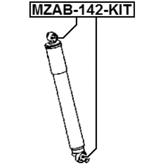 MZAB-142-KIT - Bush, shock absorber 