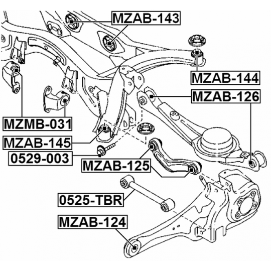 MZAB-143 - Kinnitus, sillatala 