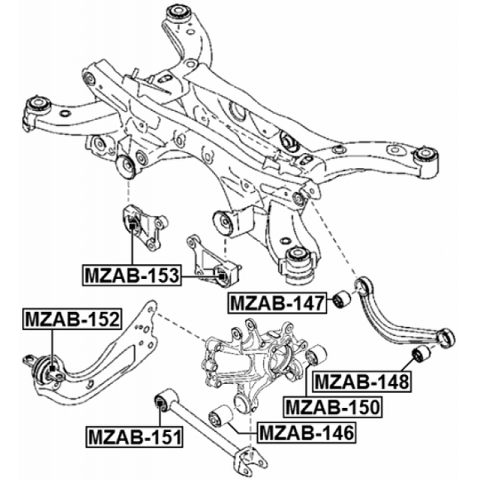 MZAB-146 - Bush, control arm mounting 