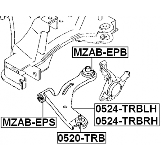 MZAB-EPB - Control Arm-/Trailing Arm Bush 
