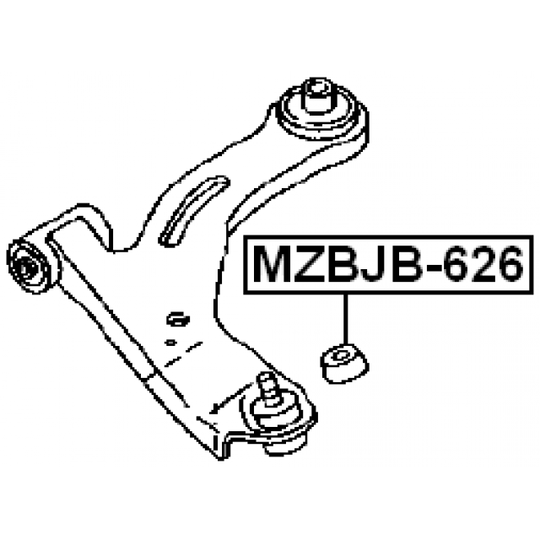 MZBJB-626 - Reparationssats, bär-/styrled 