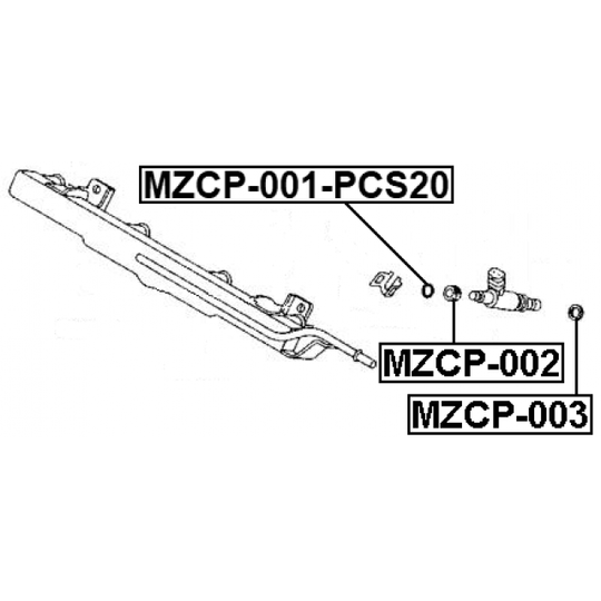 MZCP-001-PCS20 - Tiivisterengas, ruiskutusventtiili 