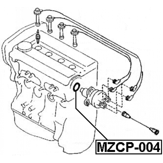 MZCP-004 - Seal, ignition distributor 