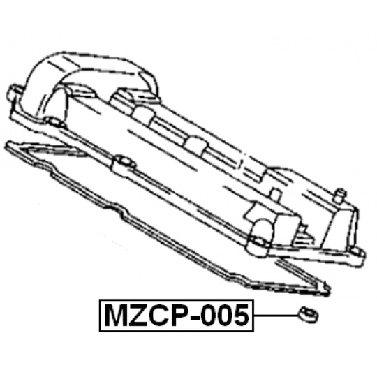 MZCP-005 - Seal Ring, spark plug shaft 