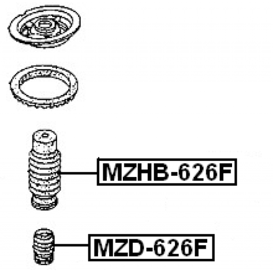 MZD-626F - Puhver, vedrustus 