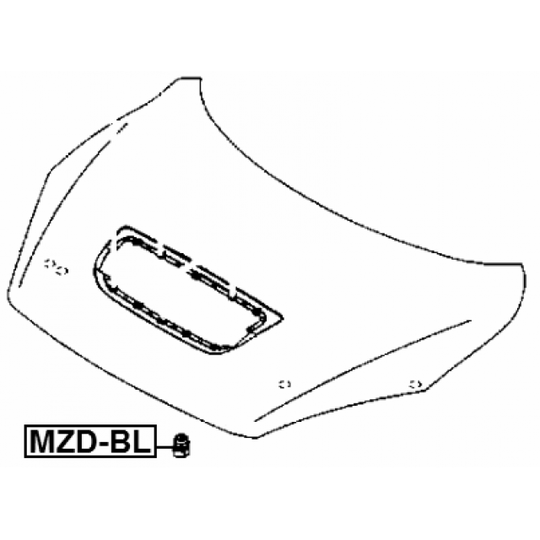 MZD-BL - Buffer, bonnet 