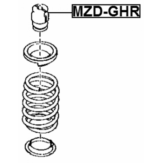 MZD-GHR - Gummibuffert, fjädring 