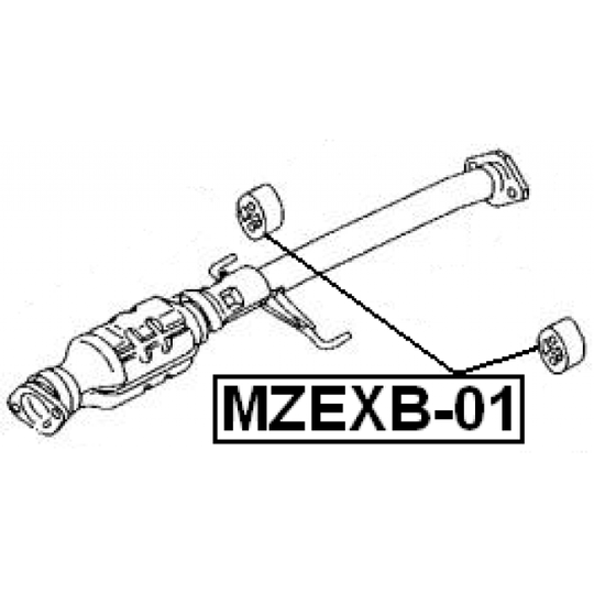 MZEXB-01 - Mounting Kit, exhaust system 