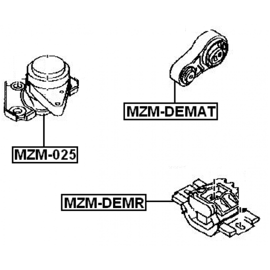MZM-025 - Paigutus, Mootor 