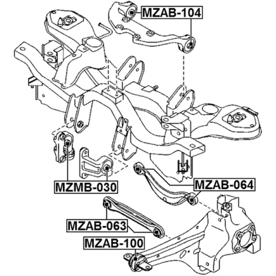 MZMB-030 - Fäste, differential 