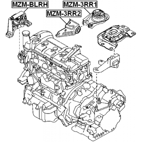 MZM-BLRH - Engine Mounting 