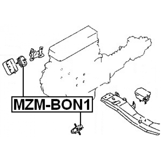 MZM-BON1 - Paigutus, Mootor 