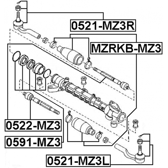 MZRKB-MZ3 - Bellow, steering 