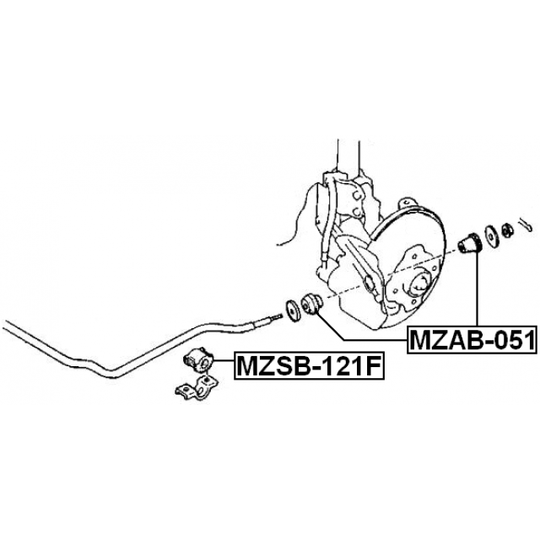 MZSB-121F - Stabiliser Mounting 