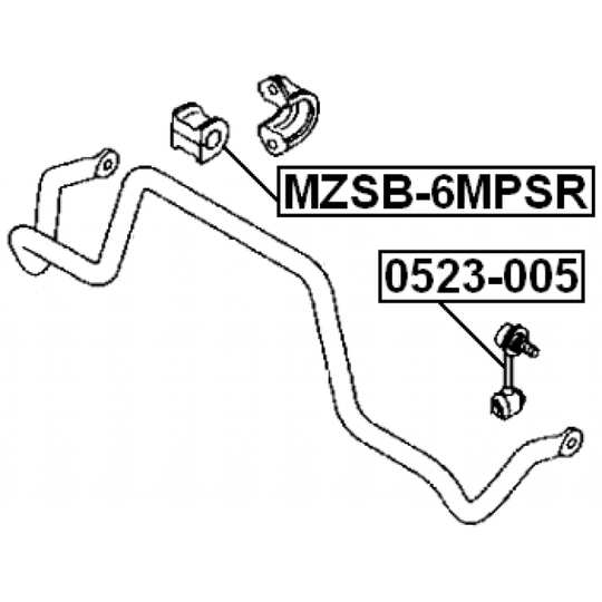 MZSB-6MPSR - Kinnitus, stabilisaator 