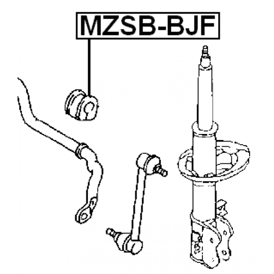 MZSB-BJF - Kinnitus, stabilisaator 