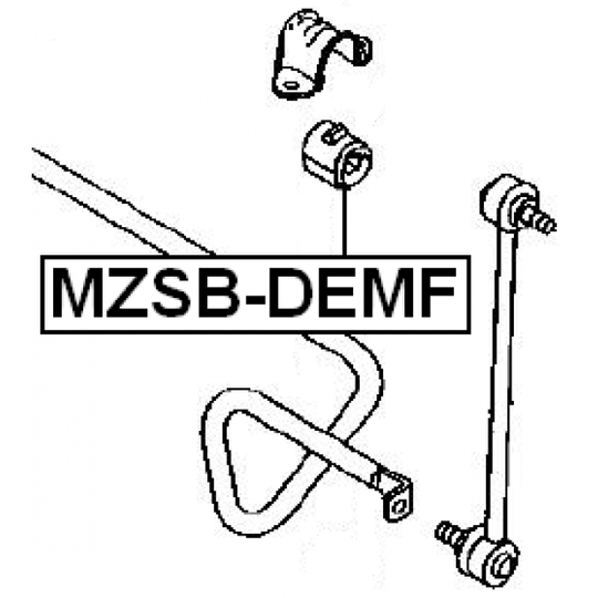 MZSB-DEMF - Bussning, krängningshämmare 