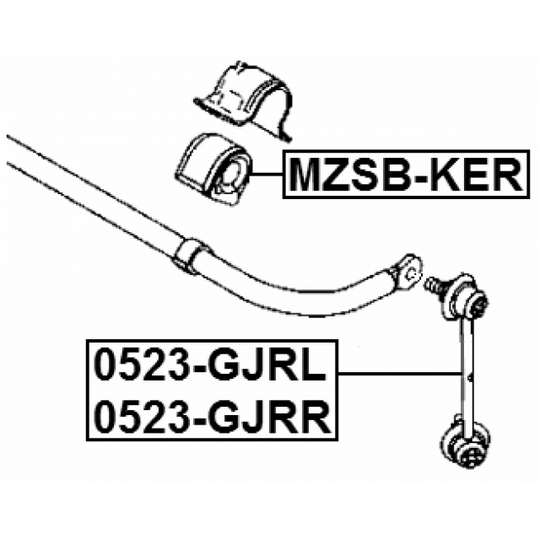 MZSB-KER - Bussning, krängningshämmare 