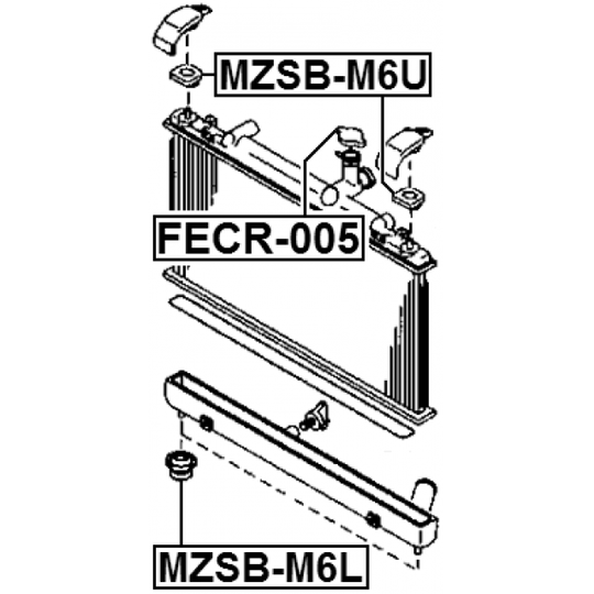 MZSB-M6L - Mounting, radiator 