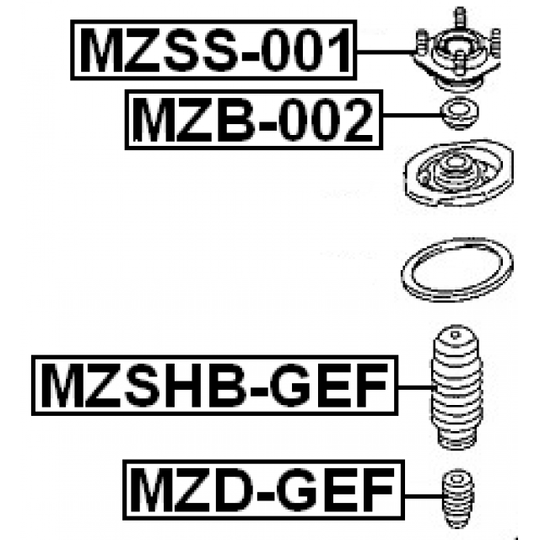 MZSHB-GEF - Protective Cap/Bellow, shock absorber 