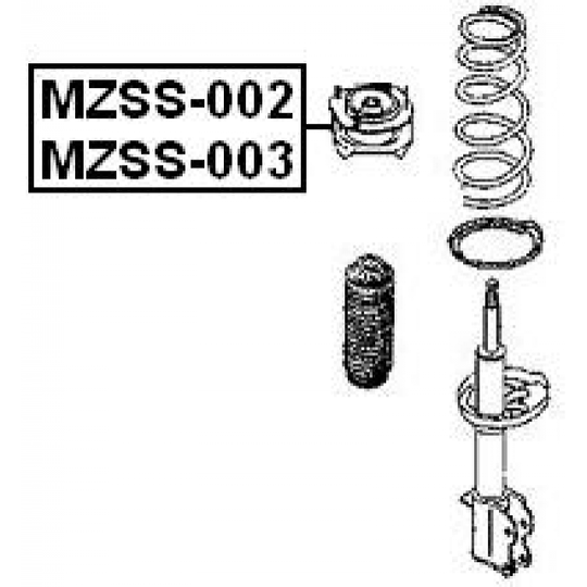 MZSS-003 - Mounting, shock absorbers 