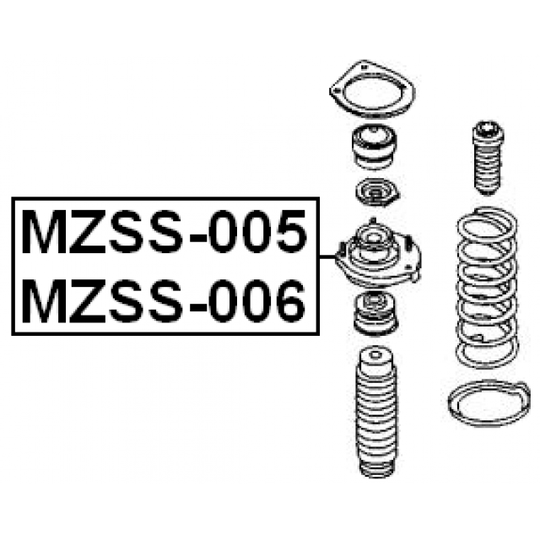 MZSS-006 - Mounting, shock absorbers 