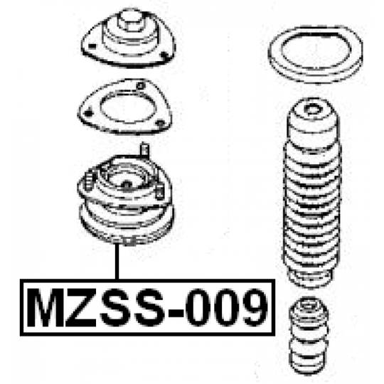 MZSS-009 - Mounting, shock absorbers 