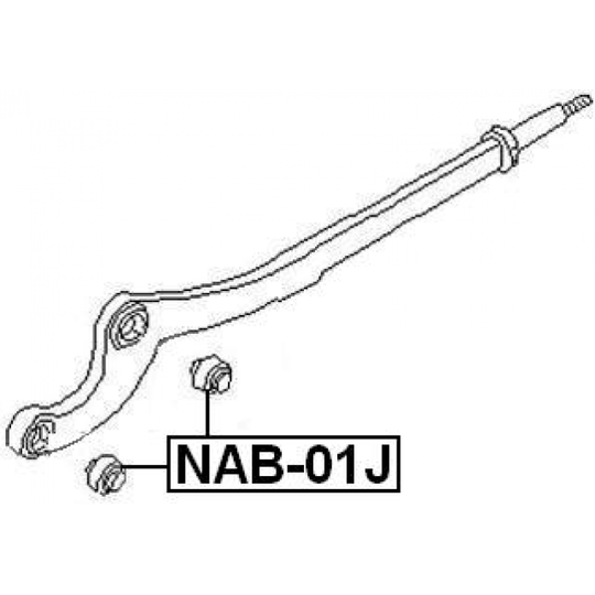 NAB-01J - Control Arm-/Trailing Arm Bush 