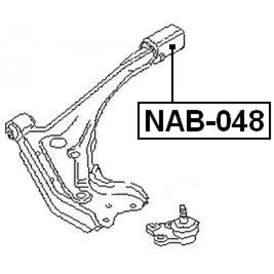 NAB-048 - Control Arm-/Trailing Arm Bush 