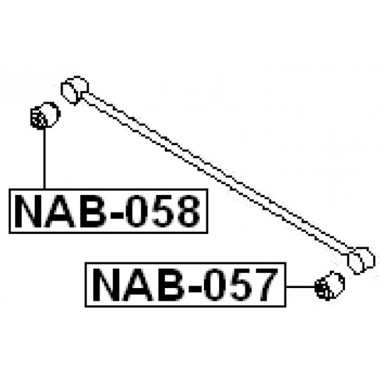 NAB-058 - Control Arm-/Trailing Arm Bush 
