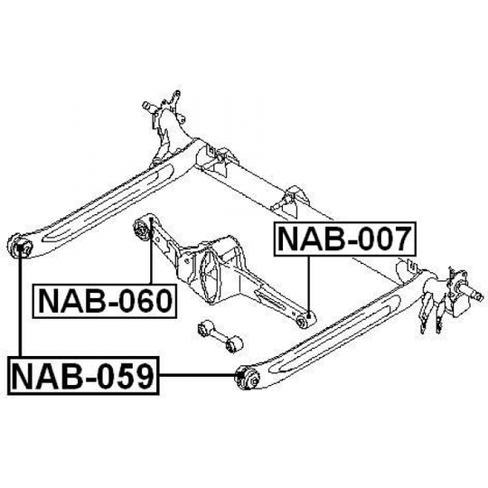 NAB-059 - Mounting, axle beam 