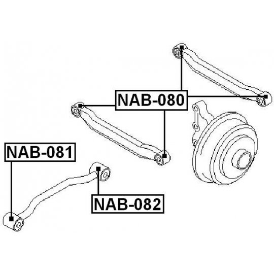 NAB-081 - Control Arm-/Trailing Arm Bush 