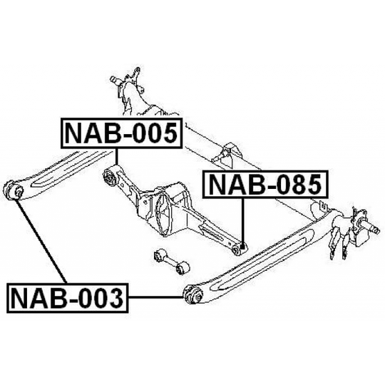 NAB-085 - Control Arm-/Trailing Arm Bush 